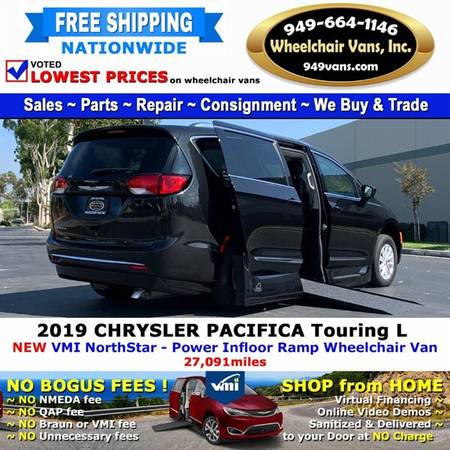 2019 Chrysler Pacifica Touring L Wheelchair Van VMI Northstar - Pow for sale in Laguna Hills, CA – photo 3
