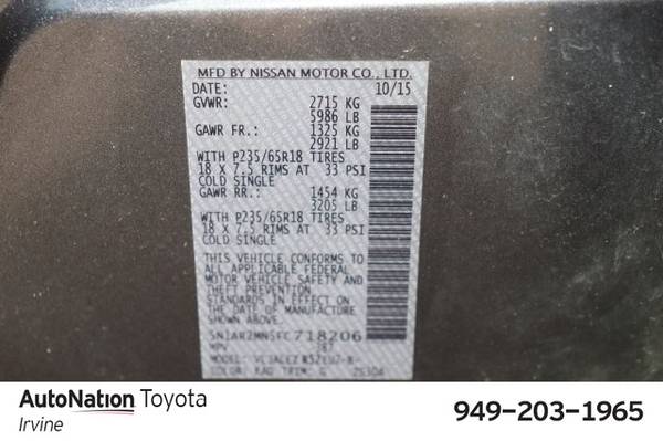 2015 Nissan Pathfinder SV SKU:FC718206 SUV for sale in Irvine, CA – photo 24