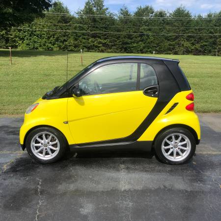2008 Smart Car ForTwo Passion Coupe Yellow Smartcar - cars & trucks... for sale in Walnut Cove, NC – photo 2