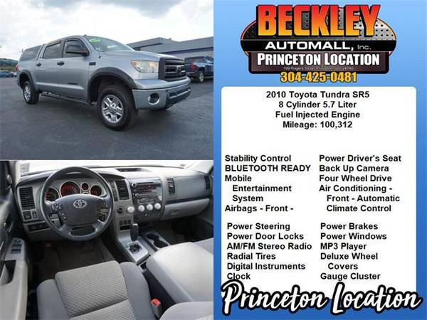 2010 Toyota Tundra truck SR5 - Silver for sale in Beckley, WV – photo 4