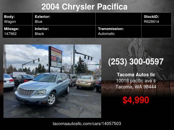 2004 Chrysler Pacifica Base AWD 4dr Wagon - - by for sale in Tacoma, WA – photo 9