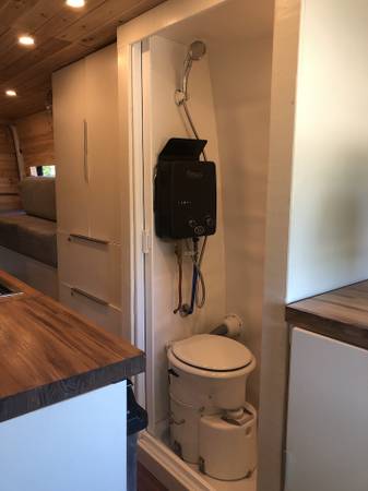 Full Sprinter Van Conversion - bed, shower, toilet for sale in Austin, TX – photo 4