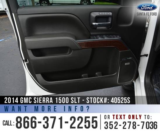 *** 2014 GMC SIERRA 1500 SLT *** Bluetooth - Leather Seats -... for sale in Alachua, GA – photo 13