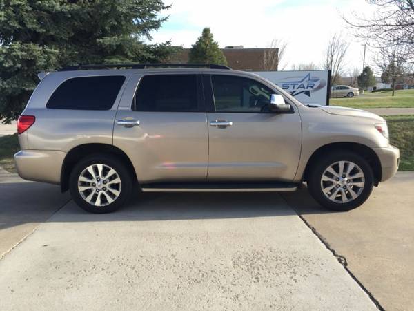 2008 TOYOTA SEQUOIA LIMITED 4WD 4x4 5.7L V8 Leather 3rd Row 242mo_0dn for sale in Frederick, CO – photo 2