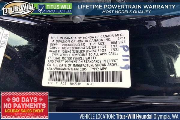 2015 Honda CR-V AWD All Wheel Drive CRV EX-L SUV - cars & trucks -... for sale in Olympia, WA – photo 21