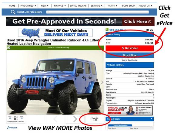 4 NEW TIRES! Black 2015 WRANGLER UNLIMITED RUBICON 4X4 4WD HARD for sale in Clinton, MO – photo 3