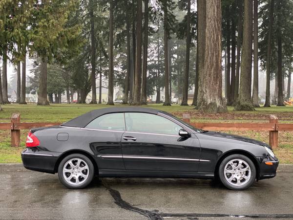 2004 Mercedes Benz CLK 320 Convertible Black on black With only 52k... for sale in Tacoma, WA – photo 7