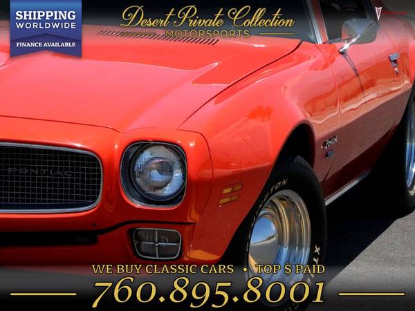 1970 Pontiac FireBird Coupe Coupe for sale. CALL TODAY for sale in Palm Desert, TX – photo 5