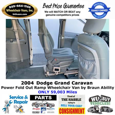 2004 Dodge Grand Caravan Power Ramp Side Loading Wheelchair Van for sale in Laguna Hills, CA – photo 15