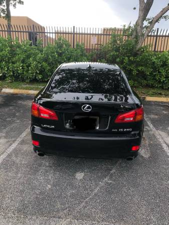 2007 Black Lexus IS250 AWD - cars & trucks - by owner - vehicle... for sale in Miami, FL – photo 2