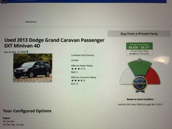 2013 Dodger Grand Caravan SXT for sale in Simms, AR – photo 18