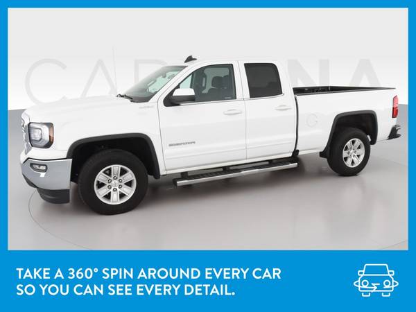 2018 GMC Sierra 1500 Double Cab SLE Pickup 4D 6 1/2 ft pickup White for sale in Hobart, IL – photo 3