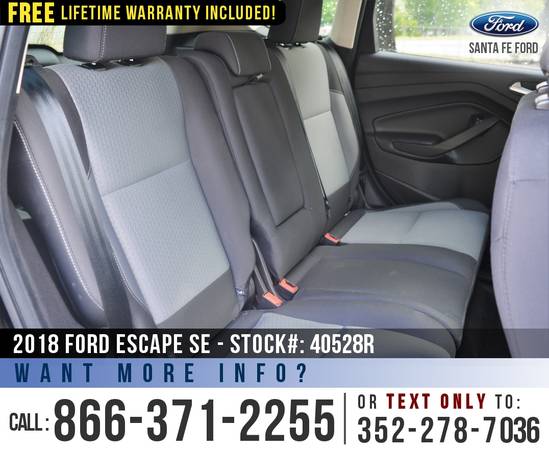 2018 Ford Escape SE Cruise Control - SYNC - Camera - cars & for sale in Alachua, GA – photo 17