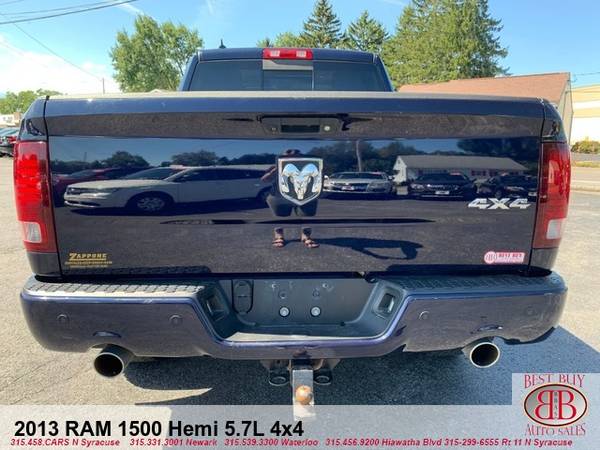 2013 DODGE RAM 1500 HEMI 5.7L 4X4! FULLY LOADED! FINANCING!!! APPLY!!! for sale in N SYRACUSE, NY – photo 4