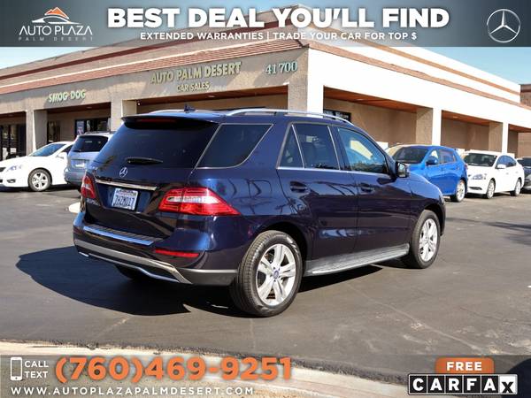 2015 Mercedes-Benz ML 350 with Service Records, Low Miles - cars & for sale in Palm Desert , CA – photo 5
