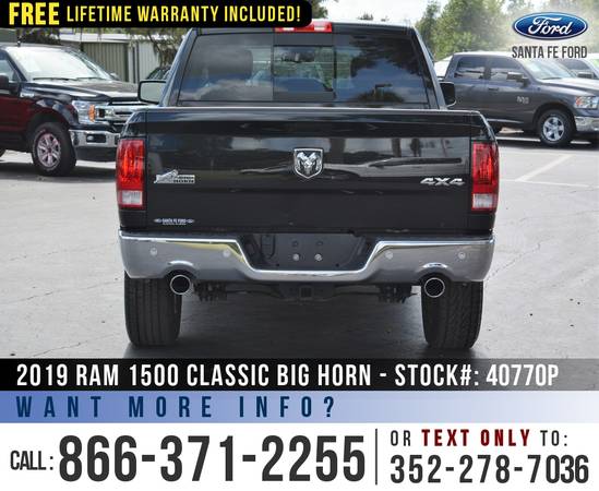 2019 RAM 1500 CLASSIC BIG HORN *** Cruise Control, Bedliner *** -... for sale in Alachua, FL – photo 6
