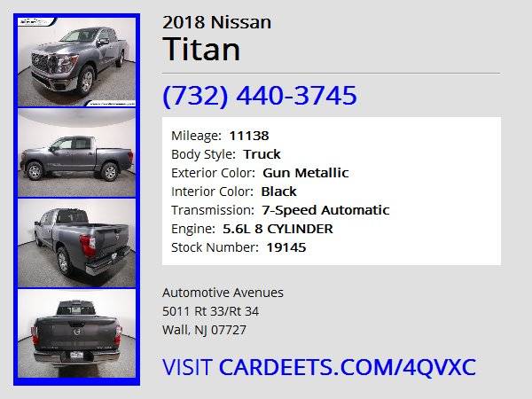 2018 Nissan Titan, Gun Metallic for sale in Wall, NJ – photo 22