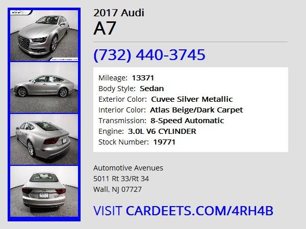 2017 Audi A7, Cuvee Silver Metallic for sale in Wall, NJ – photo 22