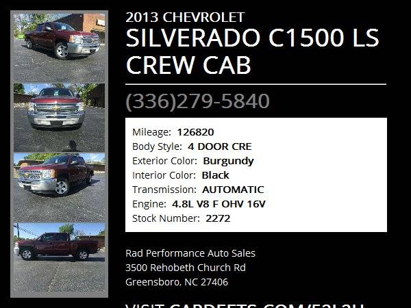 2013 CHEVROLET SILVERADO C1500 LS CREW CAB - - by for sale in Greensboro, NC – photo 22