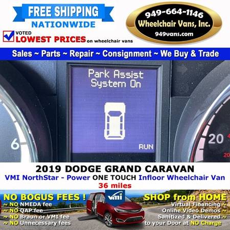 2019 Dodge Grand Caravan SE Plus Wheelchair Van VMI Northstar - Pow for sale in Laguna Hills, CA – photo 12