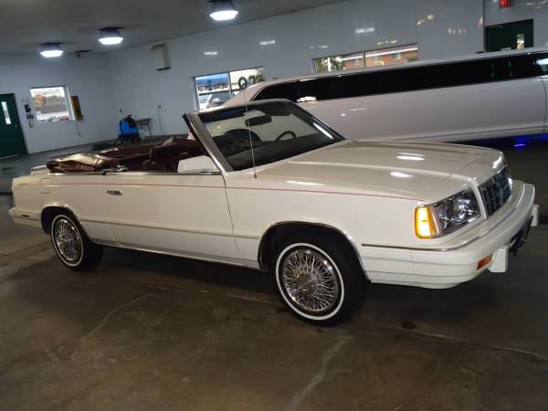 Dodge 600 convertible,1986 like new - cars & trucks - by owner -... for sale in Sobieski, WI – photo 2