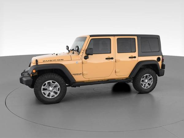 2014 Jeep Wrangler Unlimited Rubicon Sport Utility 4D suv Beige - -... for sale in State College, PA – photo 4