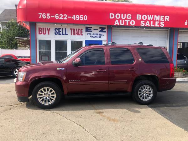 2009 CHEV TAHOE HYBRID 4X4 LEATHER DVD/TV AC LOADED 3RD ROW SEATING for sale in Anderson, IN