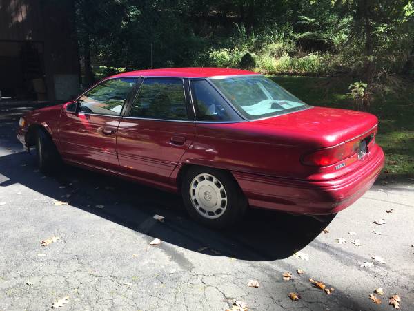 1995 Mercury Sable GS 4 Door Sedan 3.0 Liter Red with Grey Interior for sale in STAMFORD, CT – photo 3