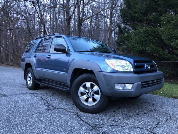 2003 Toyota 4Runner SR5 Sport Utility 4D SUV 4 0L V6 Blue Gray Side for sale in Bowie, District Of Columbia – photo 2