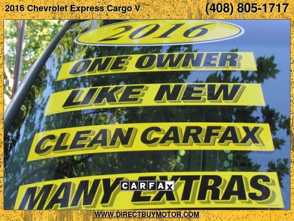 2016 Chevrolet Express Cargo Van RWD 2500 135 - - by for sale in San Jose, CA – photo 3