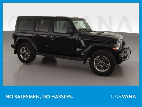 2019 Jeep Wrangler Unlimited Sahara Sport Utility 4D suv Black for sale in Wausau, WI – photo 3