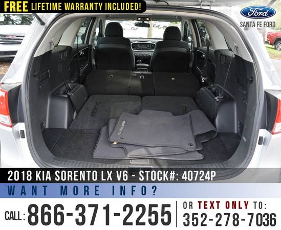 *** 2018 KIA SORENTO LX SUV *** Cruise Control - SIRIUS - Bluetooth... for sale in Alachua, GA – photo 18