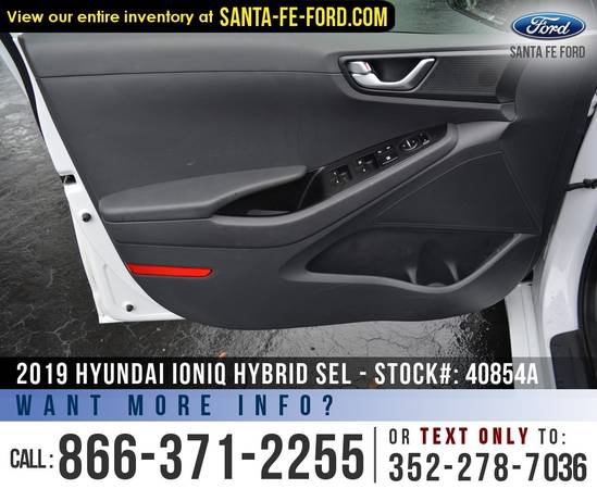 2019 Hyundai Ioniq Hybrid SEL Camera - Cruise - Push To for sale in Alachua, FL – photo 13