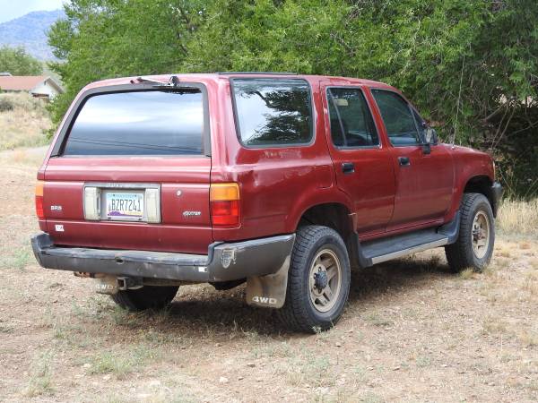 1991 Toyota 4 Runner SR5 4x4 New 22RE engine - cars & trucks - by... for sale in Cottonwood, AZ – photo 3