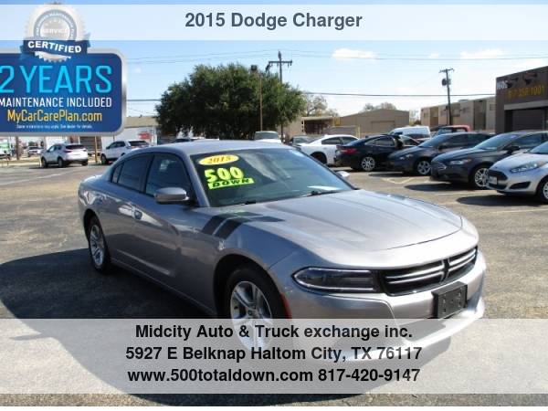 2015 Dodge Charger 4dr Sdn SE RWD *500 TOTAL DOWN* 500totaldown.com... for sale in Haltom City, TX – photo 8