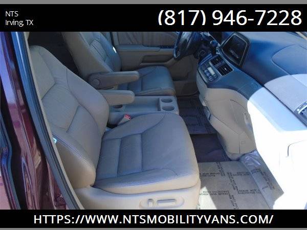 LEATHER 2010 HONDA ODYSSEY MOBILITY HANDICAPPED WHEELCHAIR RAMP VAN for sale in irving, TX – photo 20
