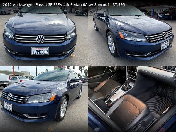 2012 Volkswagen Passat SE PZEVSedan 6A w/ Sunroof PRICED TO SELL! -... for sale in Oceanside, CA – photo 8