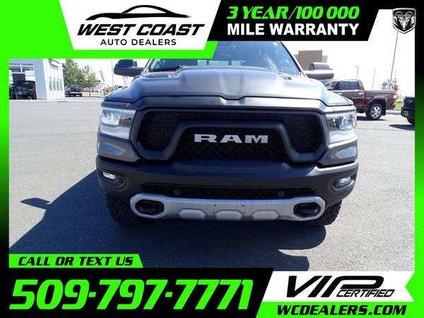 549/mo - 2019 Ram 1500 Rebel Crew Cab - - by dealer for sale in Moses Lake, WA – photo 3