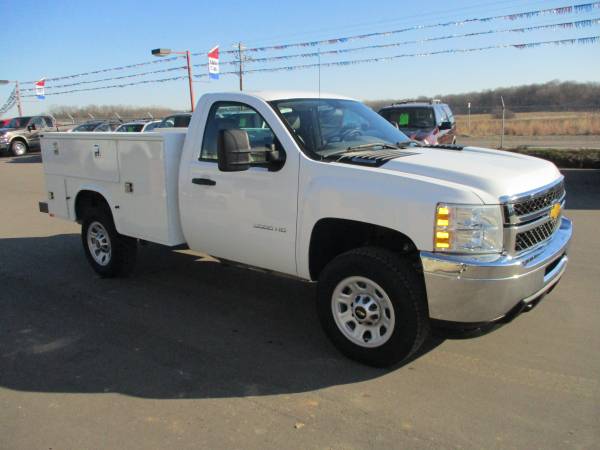 2012 chevrolet 3500 regular cab utility 4x4 only 67k miles clean 4wd... for sale in Forest Lake, WI – photo 3