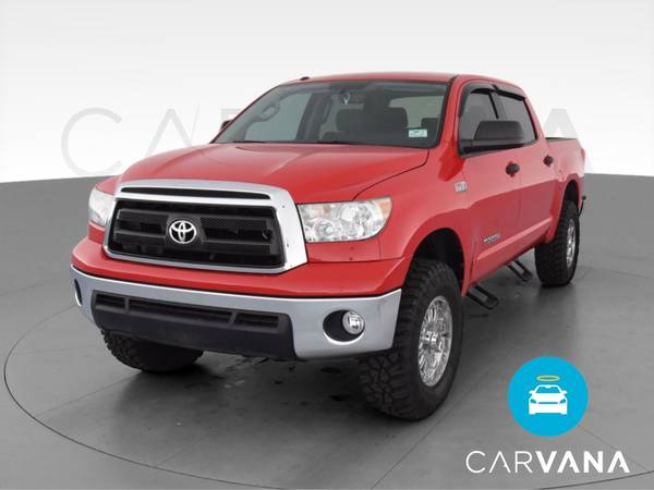 2012 Toyota Tundra CrewMax Pickup 4D 5 1/2 ft pickup Red - FINANCE -... for sale in Champlin, MN