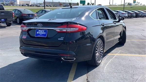 2018 Ford Fusion SE hatchback Black - cars & trucks - by dealer -... for sale in Iowa City, IA – photo 3