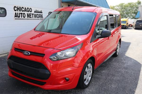 2015 Ford Transit Connect XLT passenger / cargo van 4 cylinder RED -... for sale in Mokena, MI – photo 4