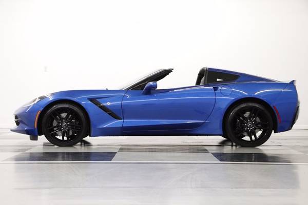 LEATHER! MANUAL! 2014 Chevy CORVETTE STINGRAY Z51 1LT Coupe Blue for sale in clinton, OK – photo 17