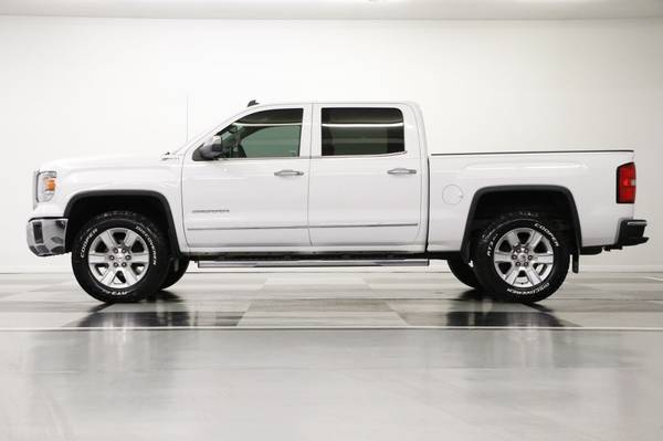 HEATED COOLED LEATHER White 2014 GMC Sierra 1500 SLT 4X4 4WD Crew for sale in Clinton, KS – photo 20