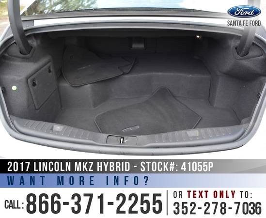 2017 Lincoln MKZ Hybrid Select Remote Start - Bluetooth for sale in Alachua, GA – photo 16