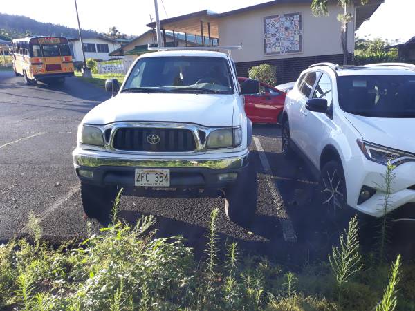 2003 white tacoma 4 door lifted for sale 12k obo for sale in Keauhou, HI