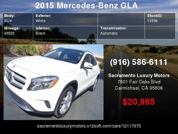 2015 Mercedes-Benz GLA GLA 250 4MATIC AWD GLA250 LOW MILES LOADED BAD for sale in Carmichael, CA – photo 24