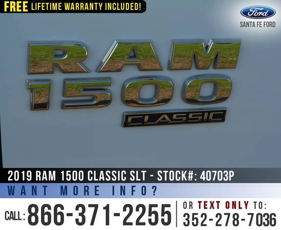 *** 2019 RAM 1500 CLASSIC SLT *** Bedliner - Camera - Cruise Control... for sale in Alachua, GA – photo 9