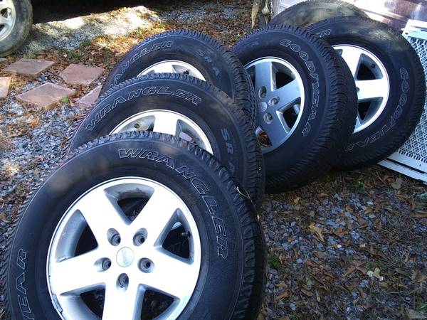 FULL(new)SET(5)JEEP WHEELS & TIRES - cars & trucks - by owner -... for sale in Slidell, LA – photo 2