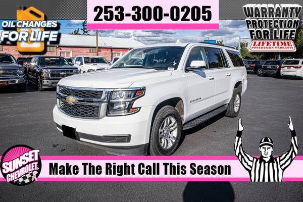 2018 Chevrolet Suburban Chevy LT 5.3L V8 4WD SUV AWD THIRD ROW for sale in Sumner, WA